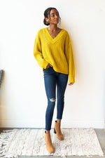 mode, lime slice sweater