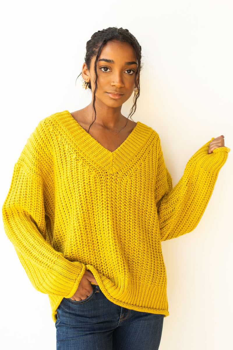 mode, lime slice sweater