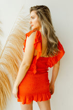 mode, happy thoughts smocking detail dress