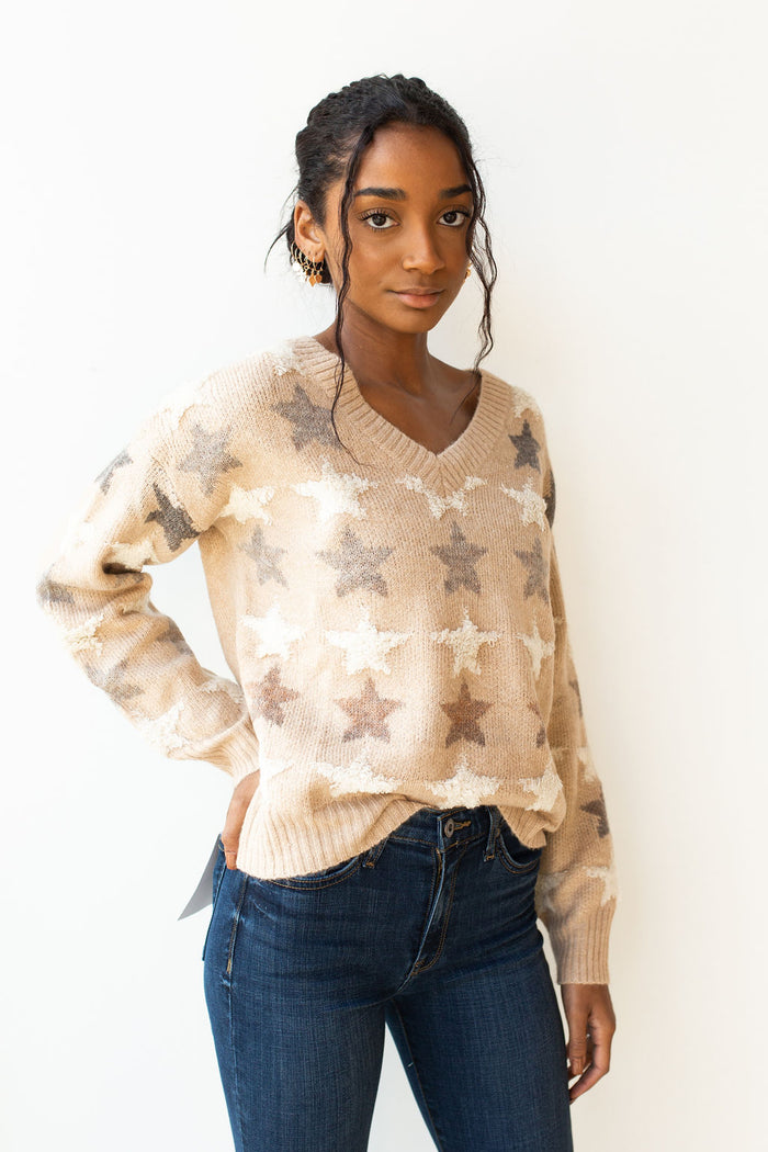 mode, stars align sweater