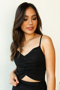 mode, luna cropped top black