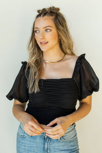 mode, iconic ruched top