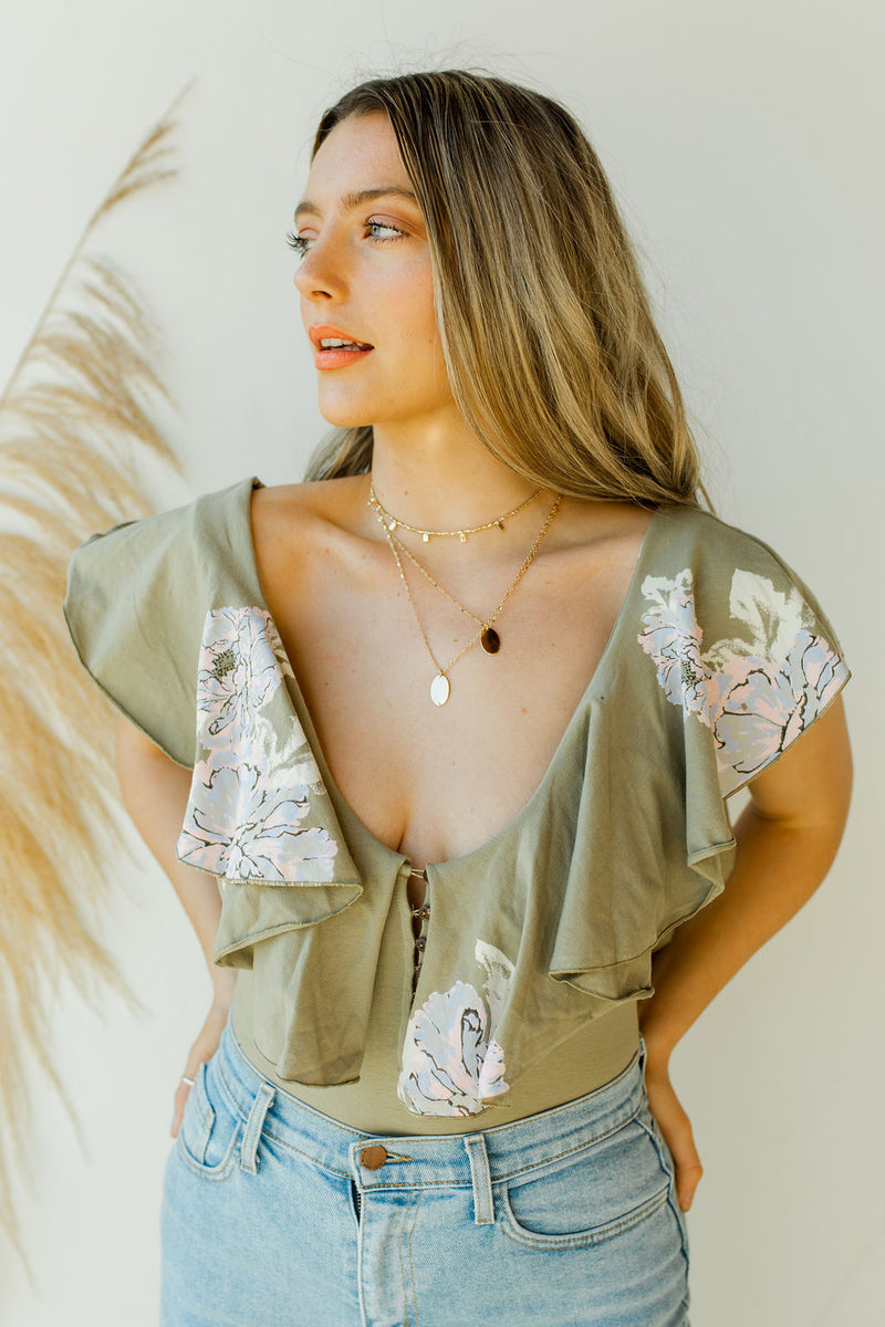 mode, printed matilda bodysuit