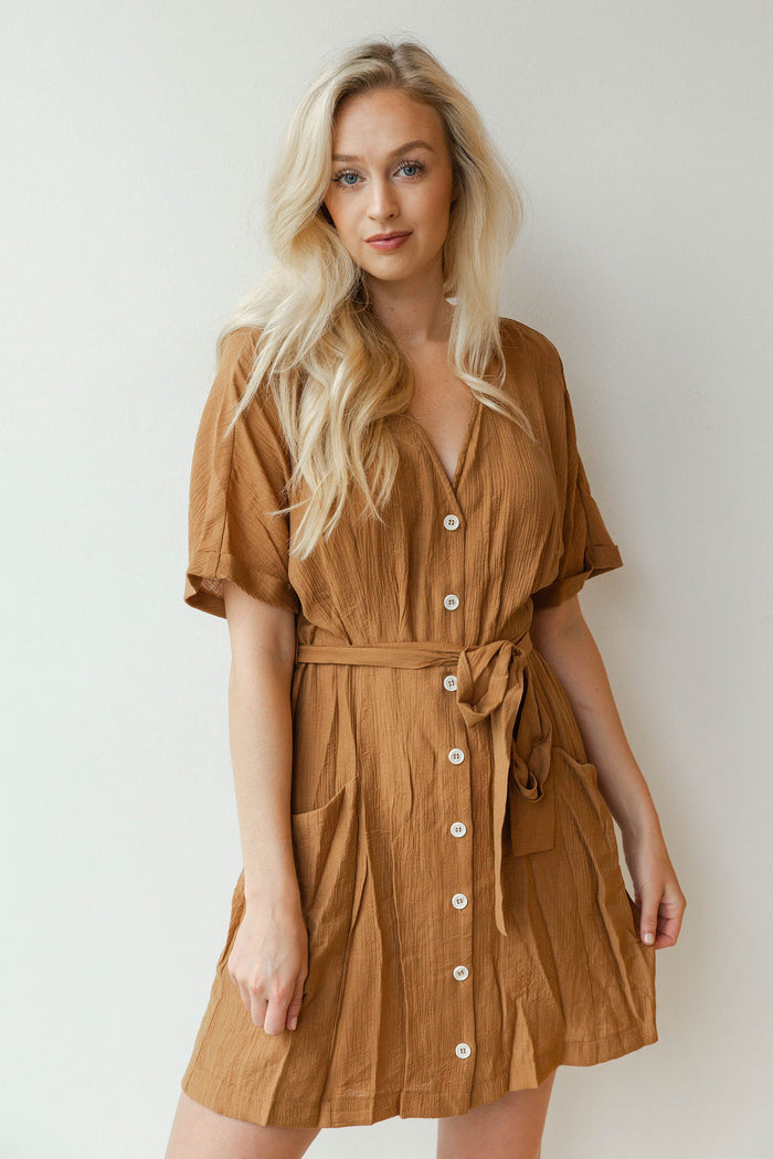 mode, making moves belted dress