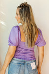 mode, power sleeve blouse