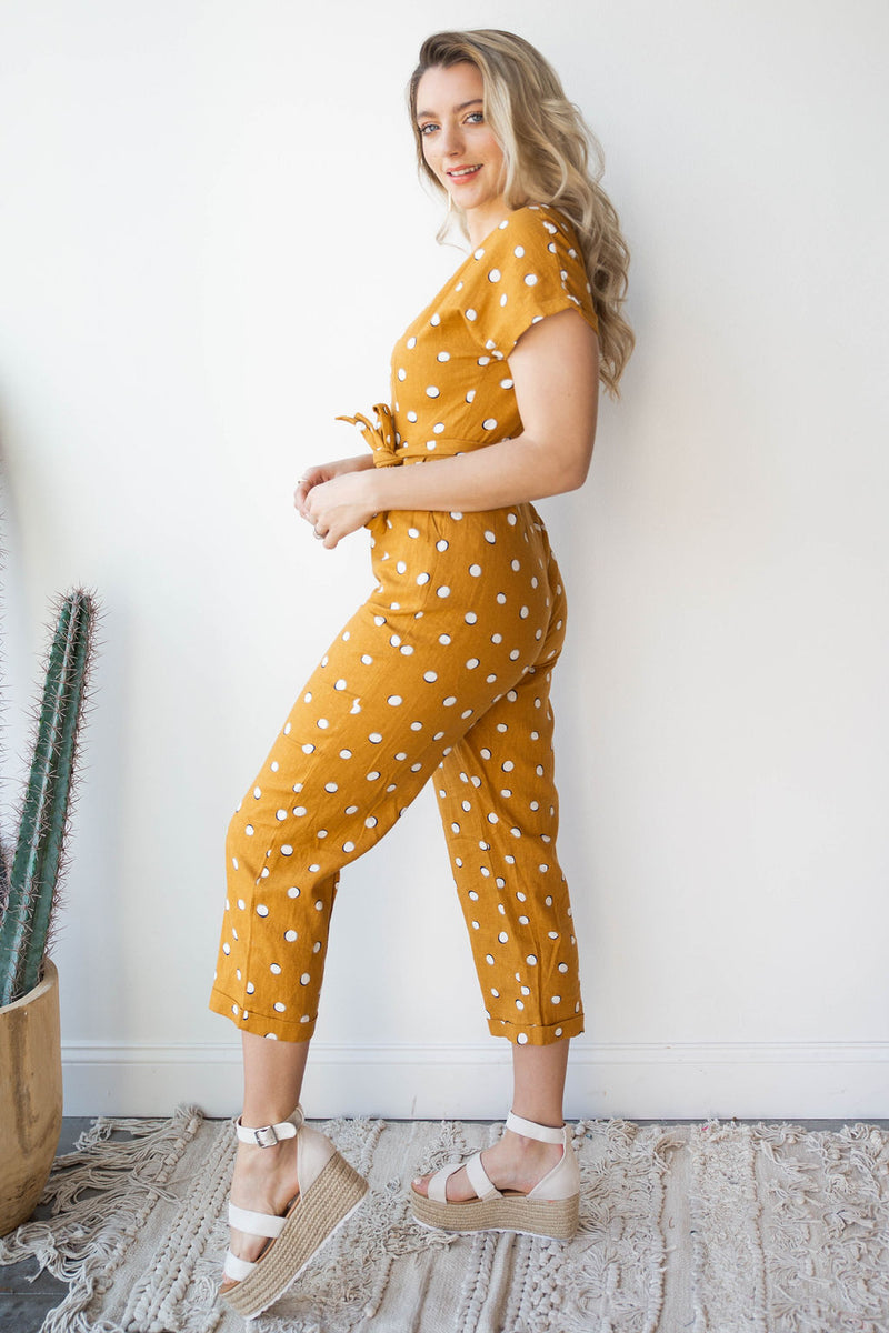 mode, dot to dot jumpsuit