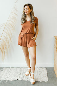 mode, v neck short sleeve
