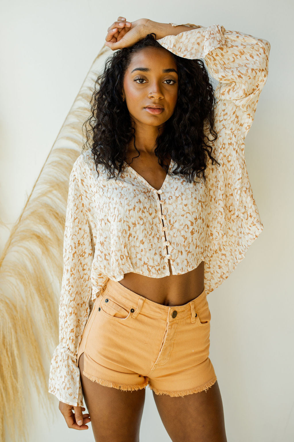 mode, savanna woven blouse