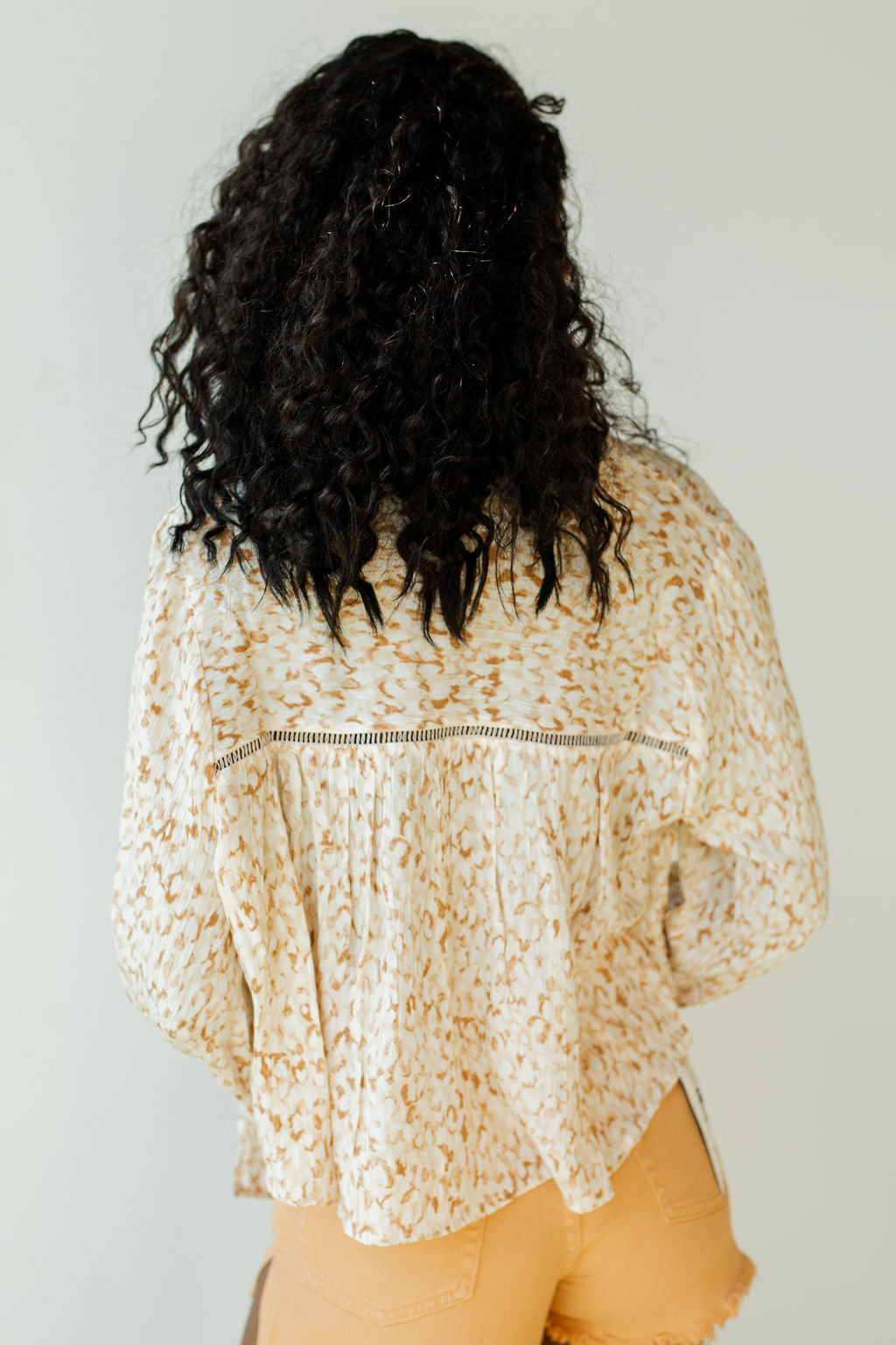 mode, savanna woven blouse
