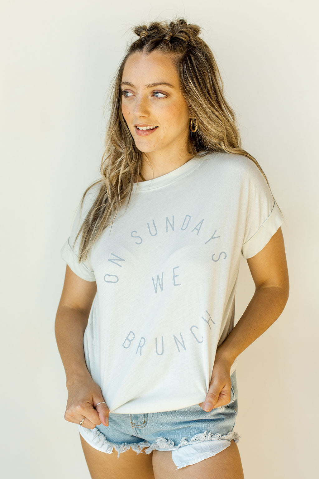 mode, on sundays we brunch tee