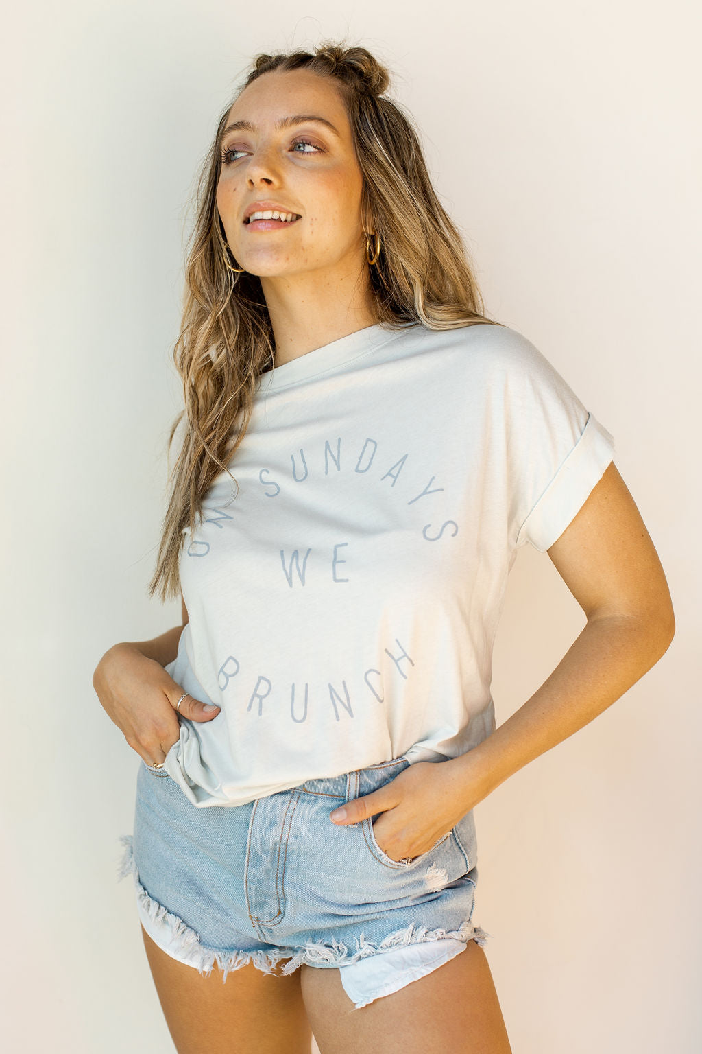 mode, on sundays we brunch tee
