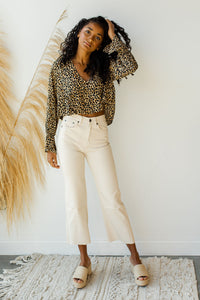 mode, gabi crop flare wvn denim pant
