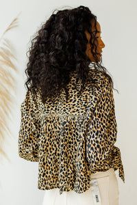 mode, savanna woven blouse