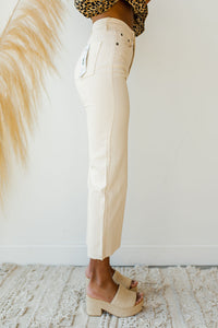mode, gabi crop flare wvn denim pant