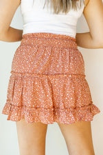 mode, rosey day skirt