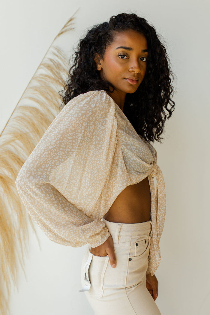 mode, tie front kimono top