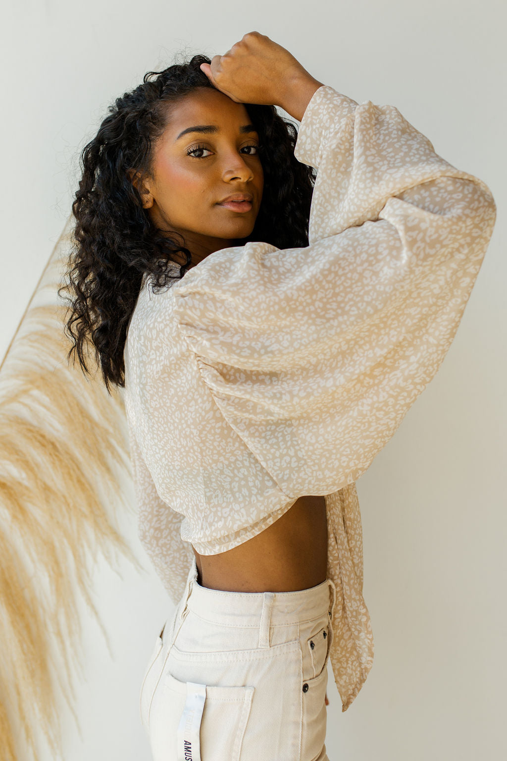 mode, tie front kimono top
