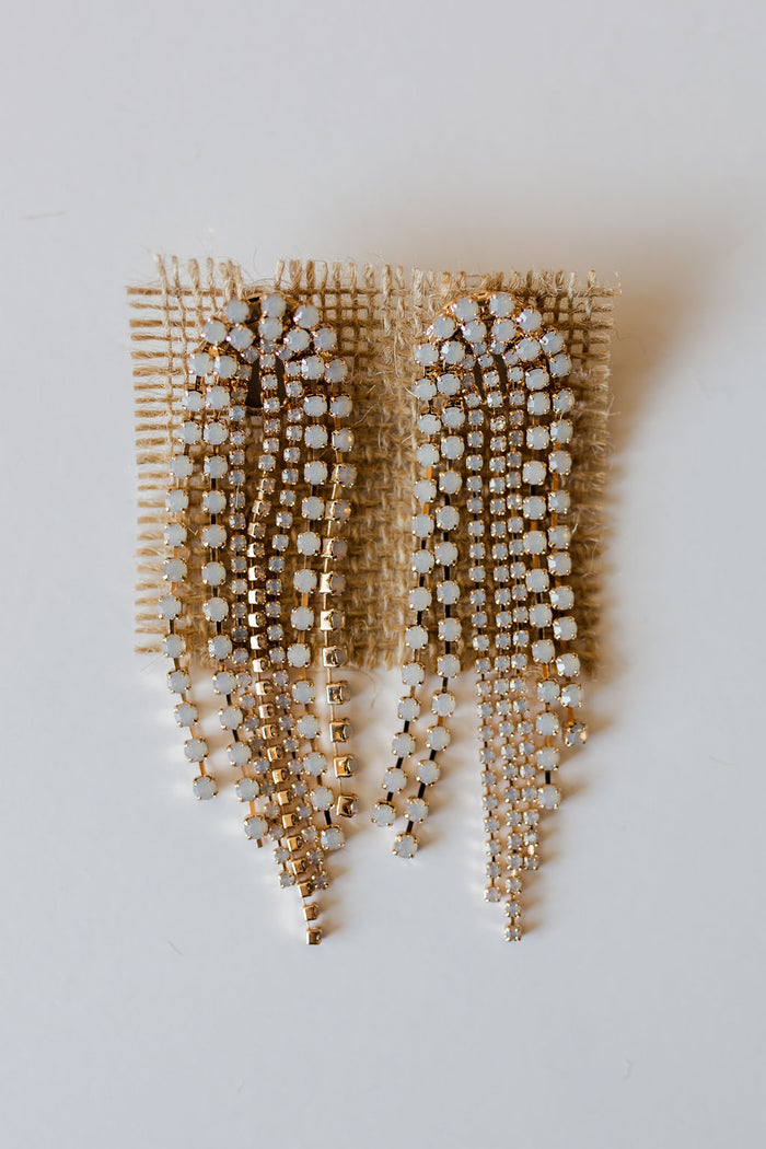 mode, drop rainbow earring