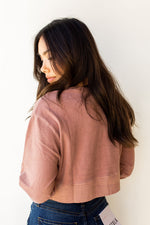 mode, shake the feeling crop sweatshirt