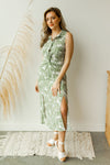 mode, Shady palm tree dress