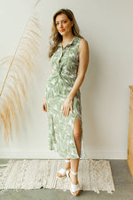 mode, Shady palm tree dress