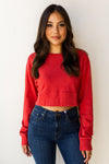 mode, shake the feeling crop sweatshirt
