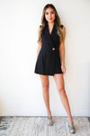 mode, one button jacket romper