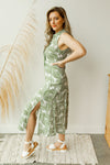 mode, Shady palm tree dress