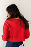 mode, shake the feeling crop sweatshirt