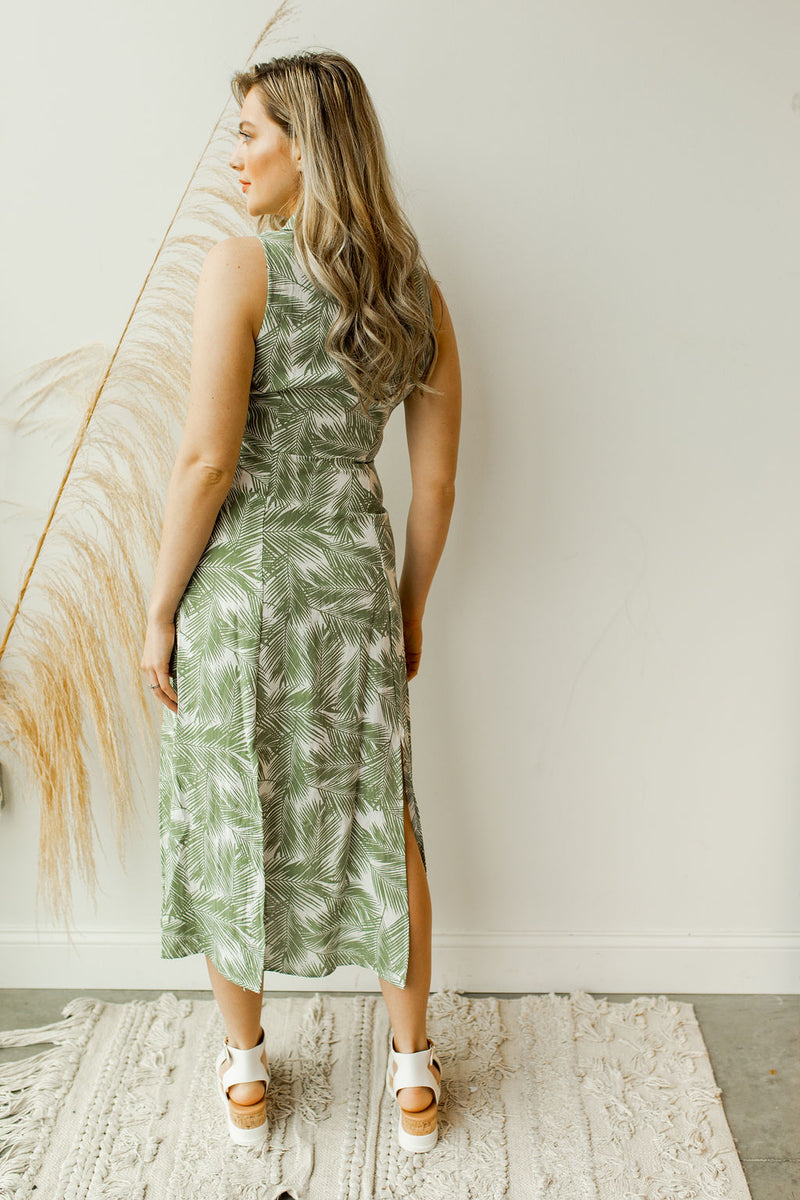 mode, Shady palm tree dress