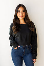 mode, shake the feeling crop sweatshirt