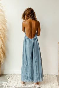 mode, ocean waters jumpsuit