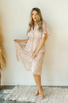 mode, life is peachy midi dress