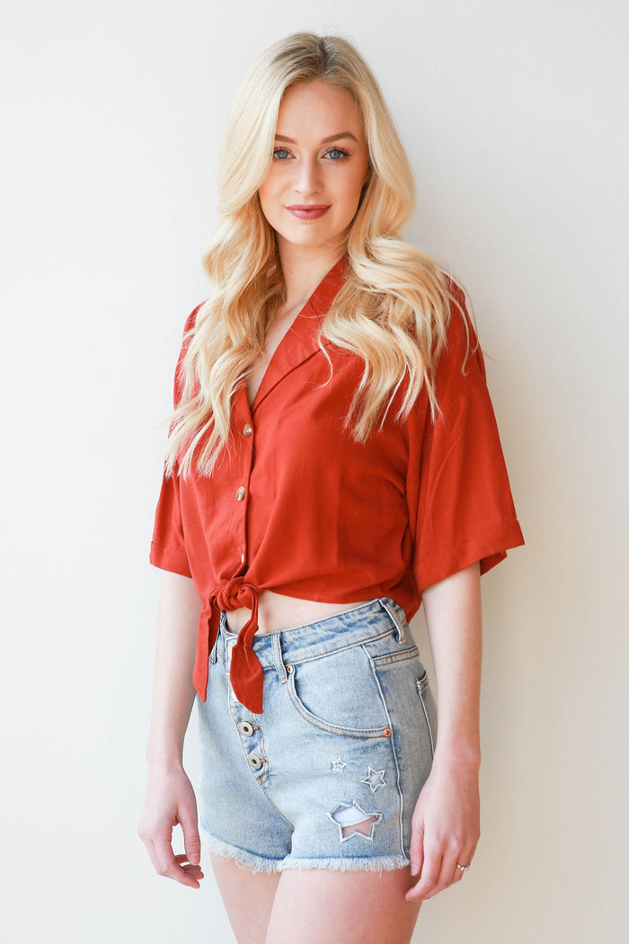 mode, easy collar top