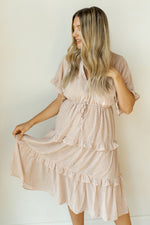 mode, life is peachy midi dress