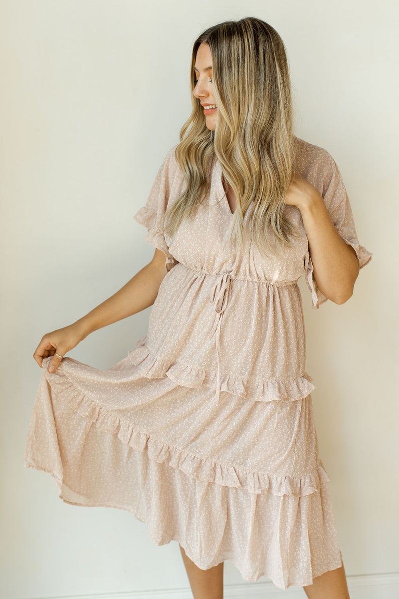 mode, life is peachy midi dress