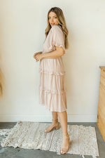 mode, life is peachy midi dress