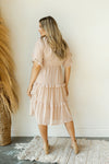 mode, life is peachy midi dress