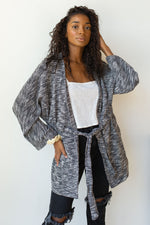 mode, knit kimono cardi