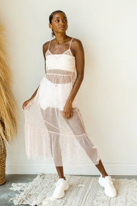 mode, star girl mesh overlay dress