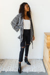 mode, knit kimono cardi