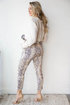 mode, snakeskin high waist trousers