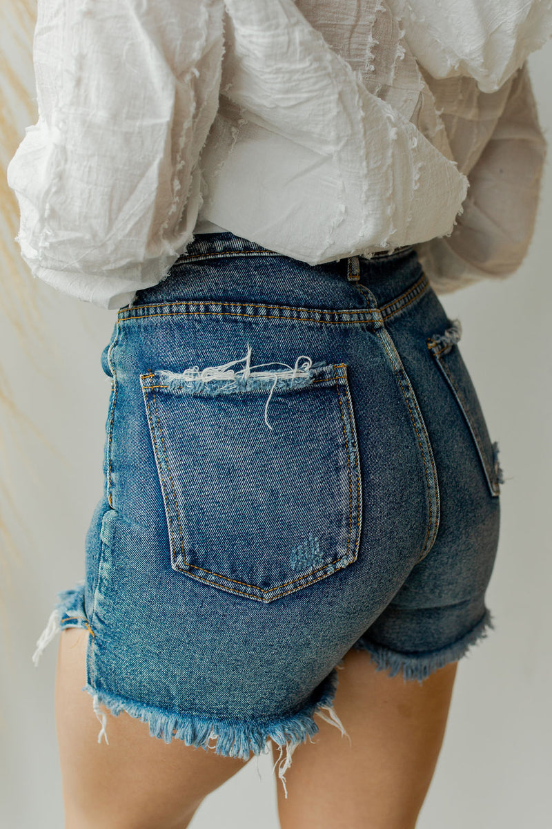 mode, nothing to hide high rise shorts