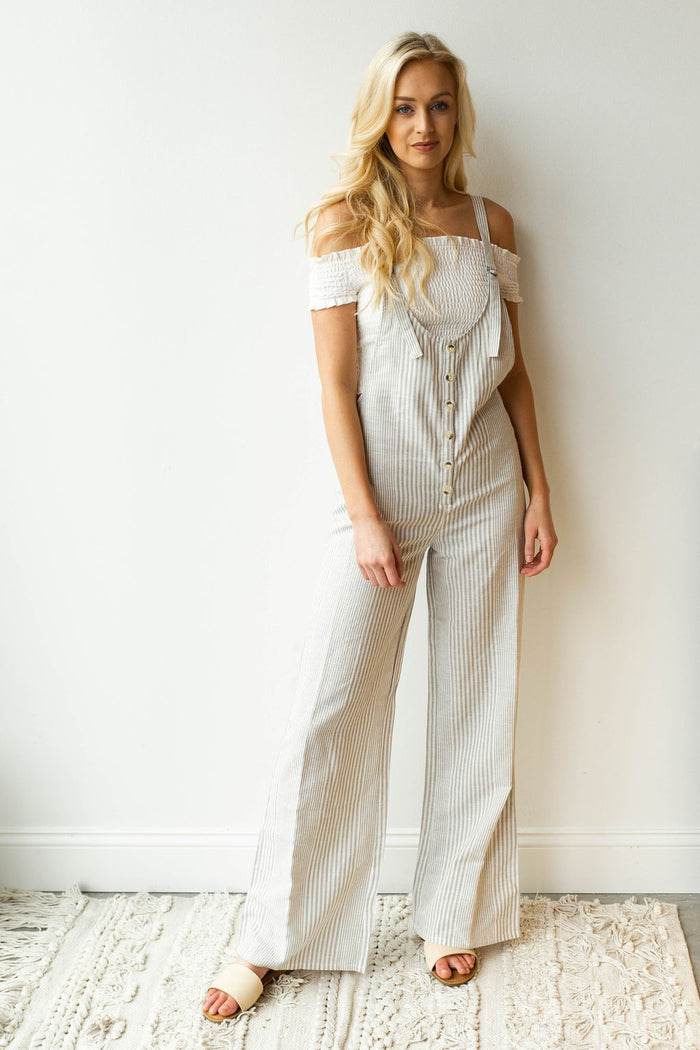 mode, fina overall woven jumper