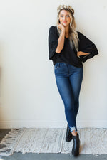 mode, super flow sleeve blouse