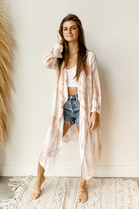mode, smell the roses long cardi