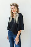 mode, super flow sleeve blouse
