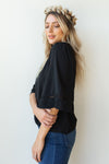 mode, super flow sleeve blouse