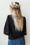 mode, super flow sleeve blouse