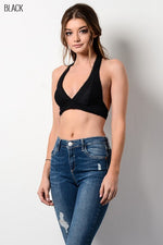 mode, triple threat back bralette